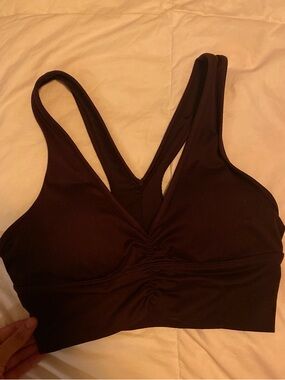 Alo Yoga Wild Things Sports Bra Burgundy XS